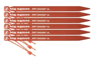 Big Agnes | Dirt Dagger UL Tent Stakes: Pack of 6