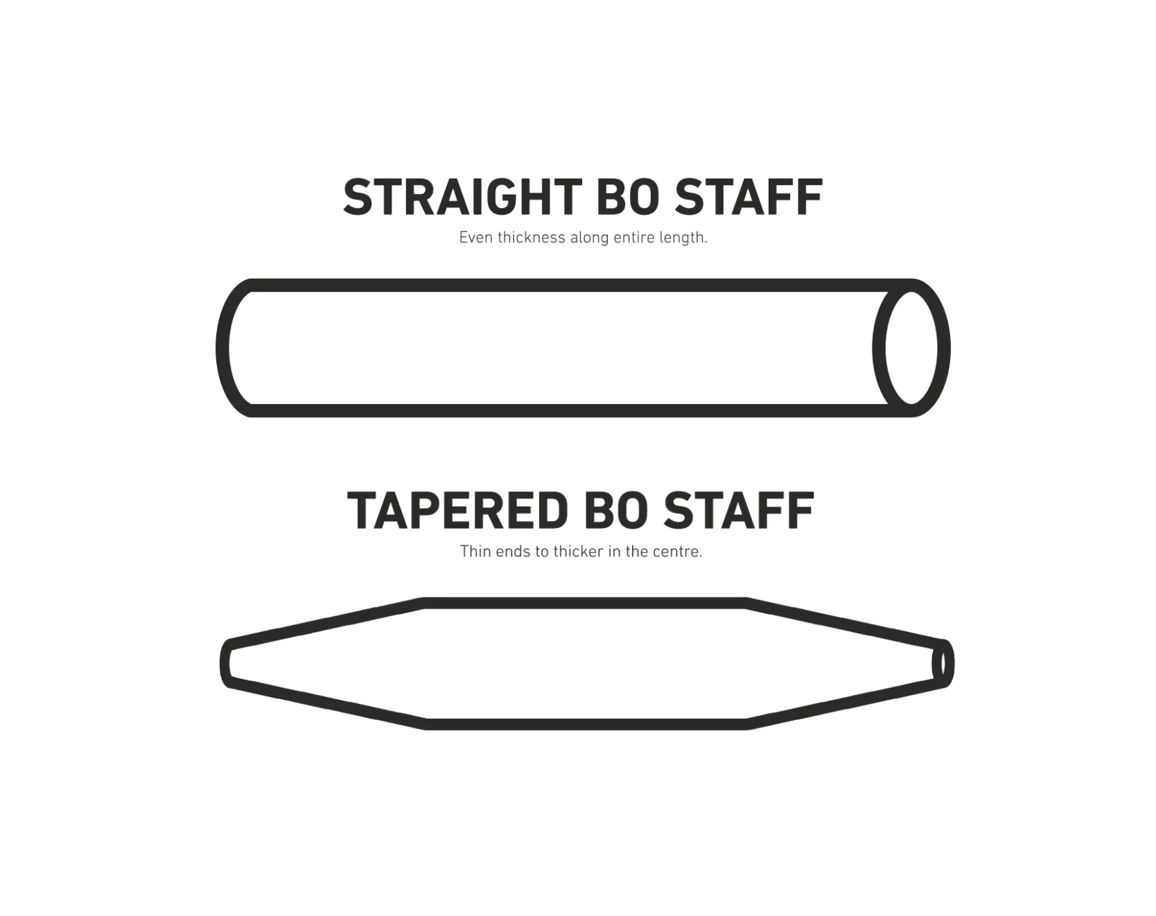 Bo Staff - Rattan Burnt 5ft 6ft Smai