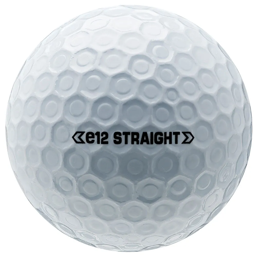Bridgestone e12 Straight Golf Balls - White - 12 Pack
