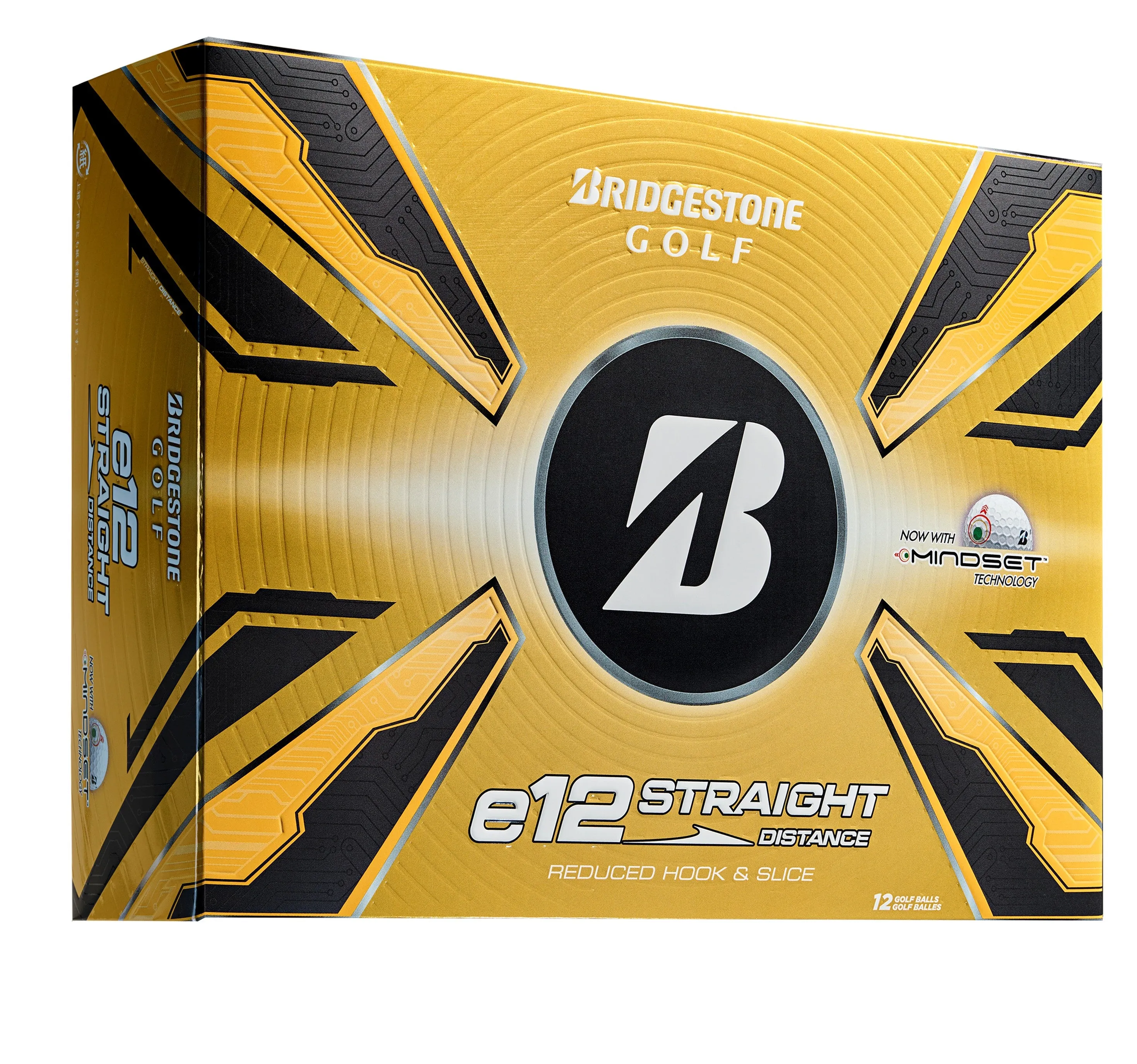 Bridgestone e12 Straight Golf Balls - White - 12 Pack