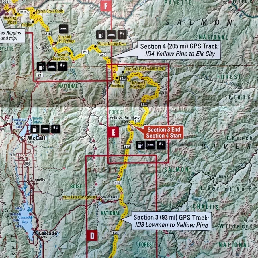 Butler Maps |  Idaho Backcountry Discovery Route (IDBDR) Map  V4