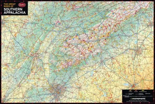 Butler Maps | Southern Appalachia G1 Map (AL, TN, NC, SC, GA)