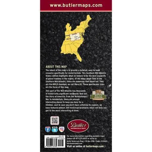 Butler Maps | Southern Mid-Atlantic States G1 map