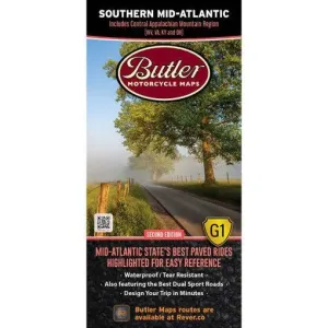 Butler Maps | Southern Mid-Atlantic States G1 map