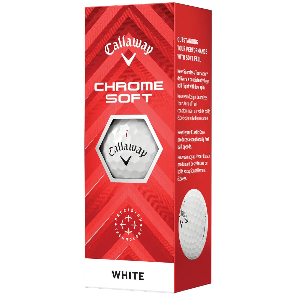 Callaway Chrome Soft White Personalised Logo