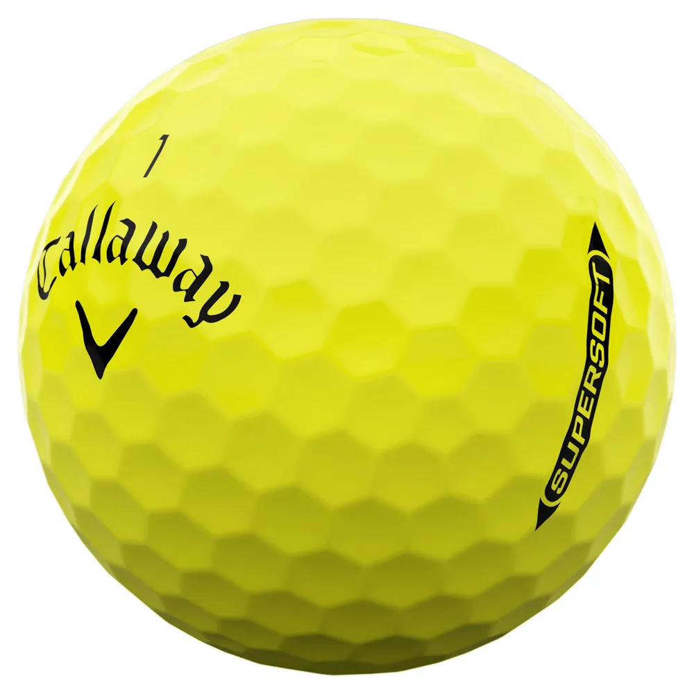 Callaway Supersoft Golf Balls - Yellow - 12 Pack