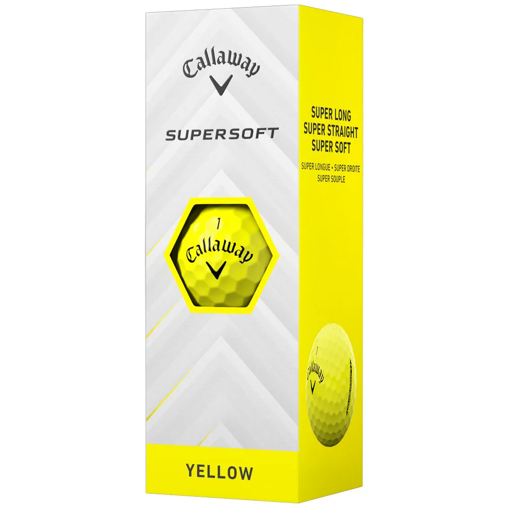 Callaway Supersoft Golf Balls - Yellow - 12 Pack