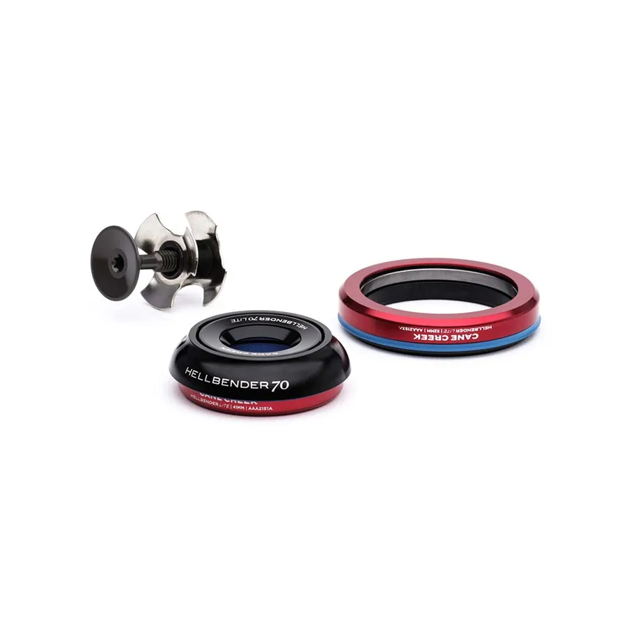 Cane Creek Hellbender 70 Lite Headset - IS42/28.6/H9|IS52/40 B Tapered Black