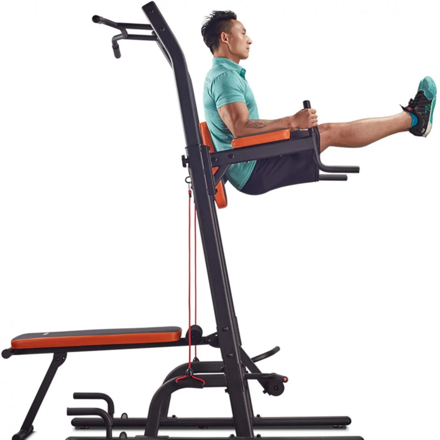 Harison HR-408 VKR Power Tower with Foldable Bench