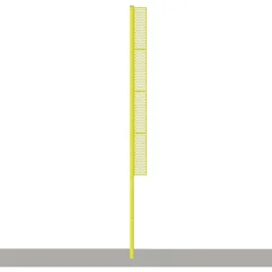 Jaypro Baseball Foul Poles - Professional (30') - (Surface Mount) (Yellow) BBFP-30SM