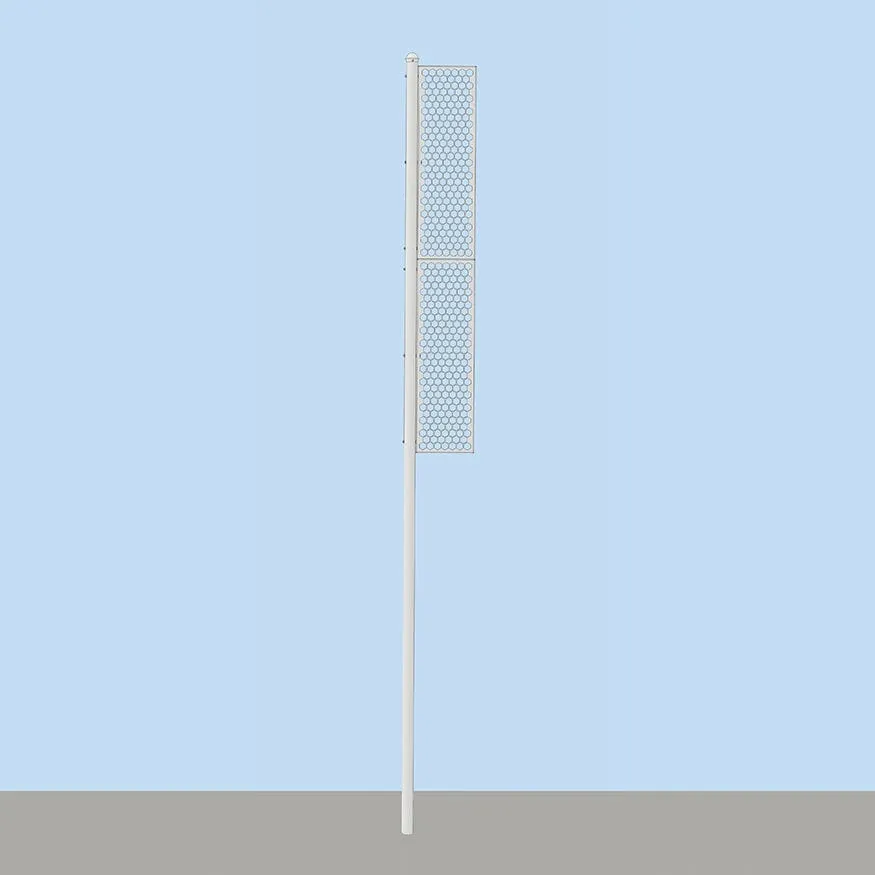Jaypro Foul Poles - 20' - Softball Professional (Surface Mount) SBFP-200SM