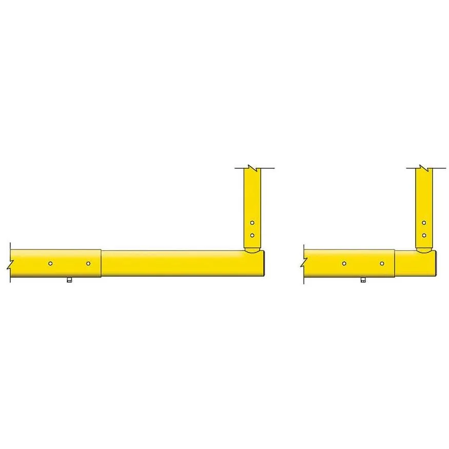 Jaypro Max-1 Football Goal Posts 20' Uprights 6' Offset (Semi-Permanent)