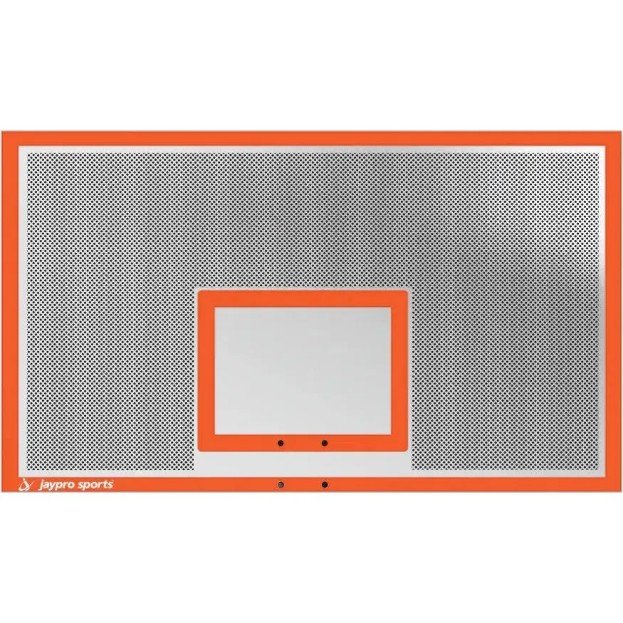 Jaypro Titan Basketball System (6"x 6" Pole with 6' Offset) 72" Perforated Steel Backboard