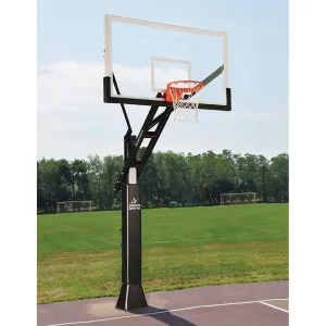 Jaypro Titan Basketball System Adjustable Series 6 in.x 8 in. Pole with 4 ft. Offset 72 in. Backboard CV684A