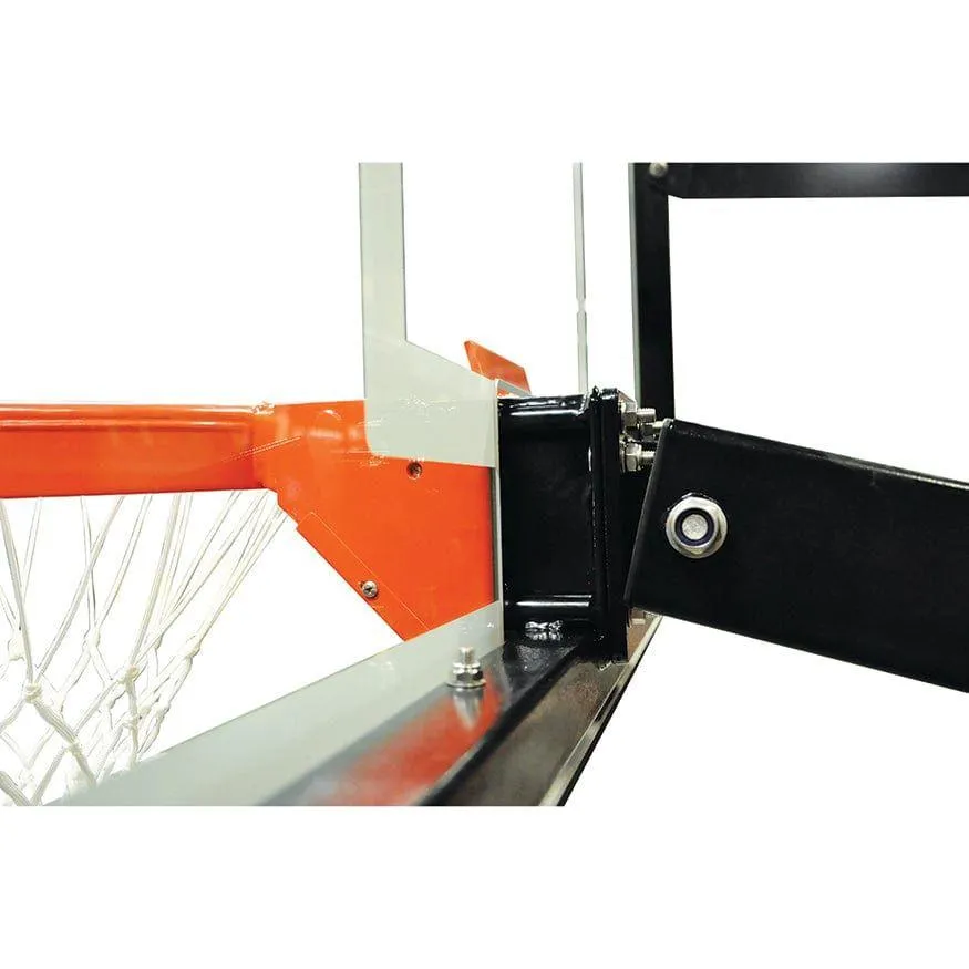 Jaypro Titan Basketball System Adjustable Series 6 in.x 8 in. Pole with 4 ft. Offset 72 in. Backboard CV684A