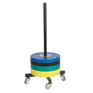 Morgan Bumper Plate Stacker With Wheels