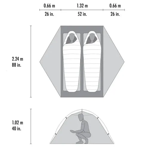 MSR | Hubba Hubba LT 2-Person Backpacking Tent