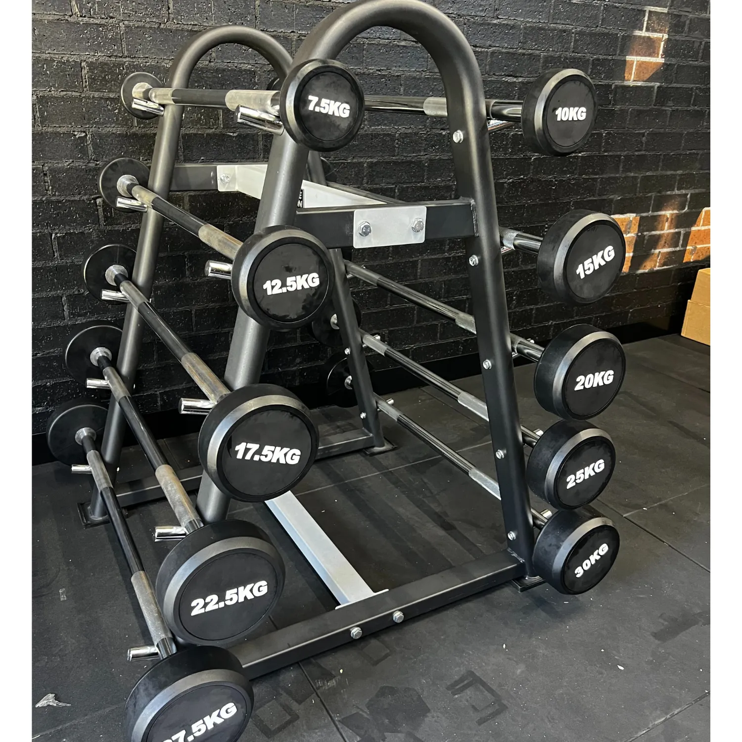 Muscle Motion Fixed Curl Barbell And Rack Package 10kg-55kg