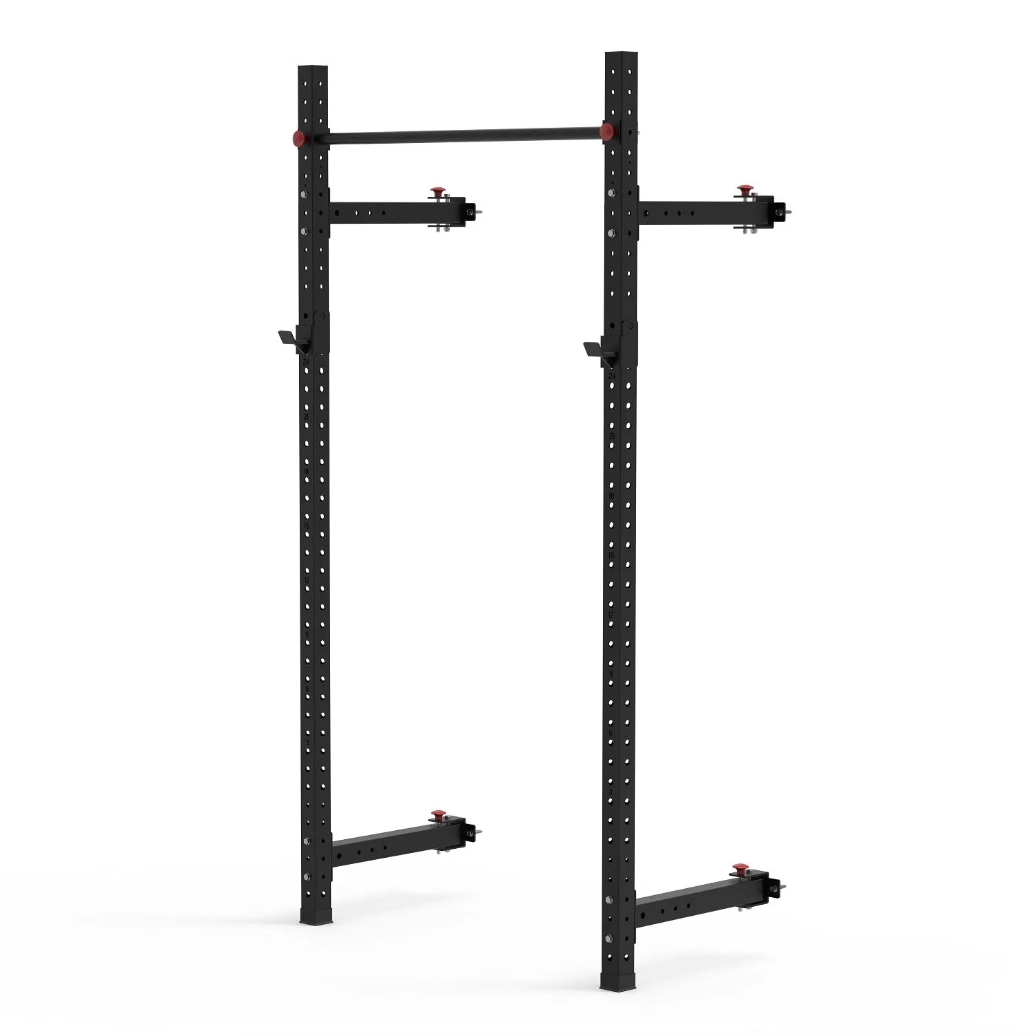 Muscle Motion Valor Wall Mounted Folding Squat Rack Package