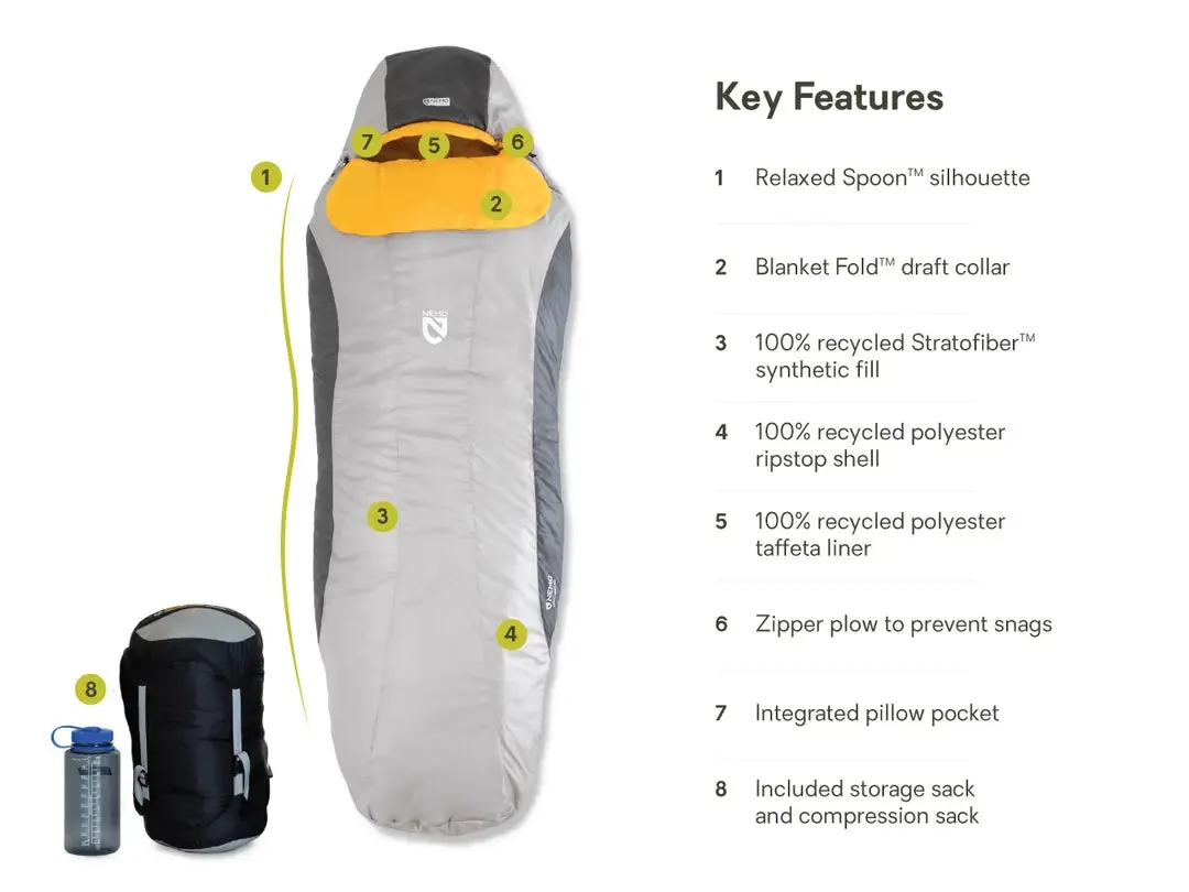 NEMO | Tempo Men's Synthetic Sleeping Bag 35