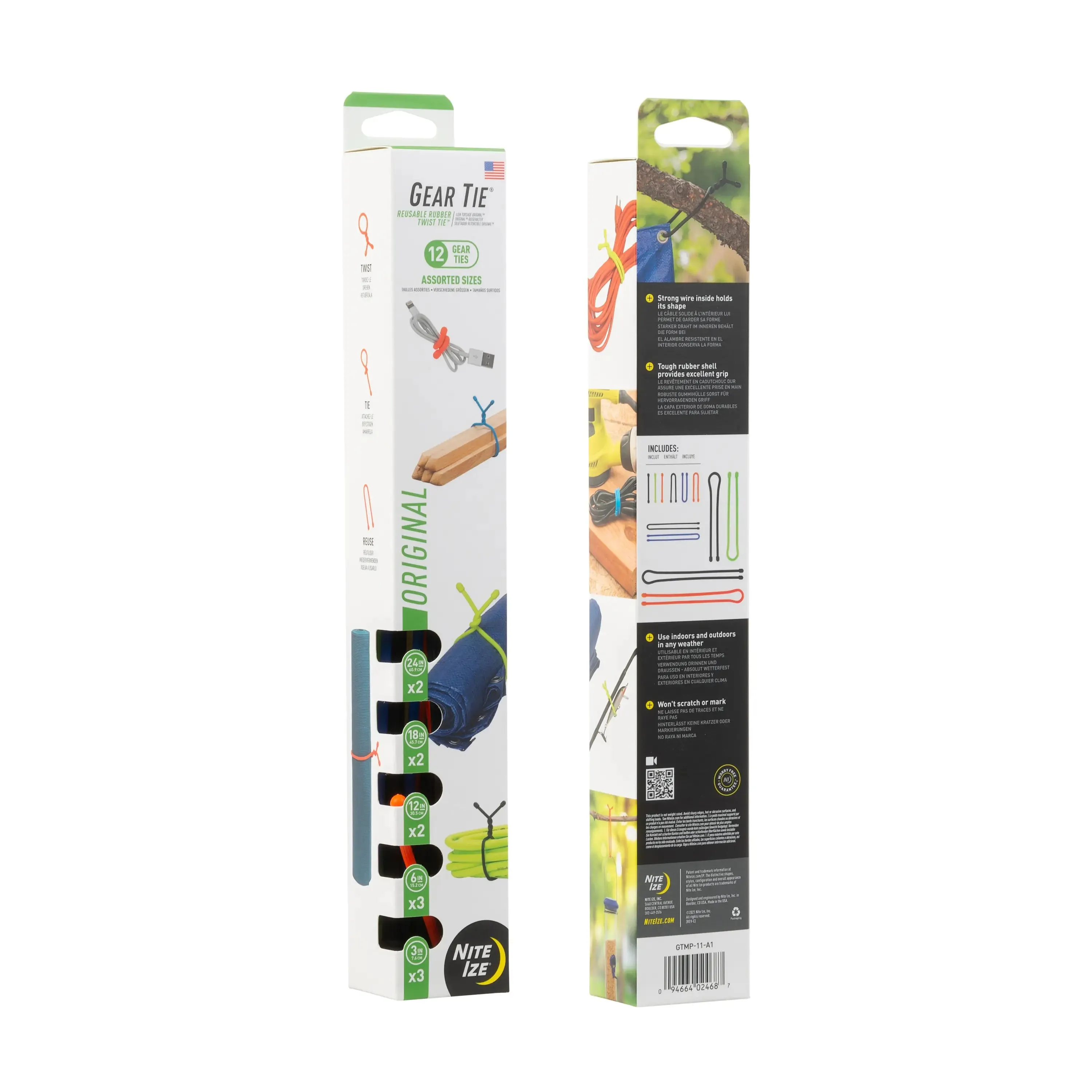 Nite Ize | Gear Tie Assorted Packs