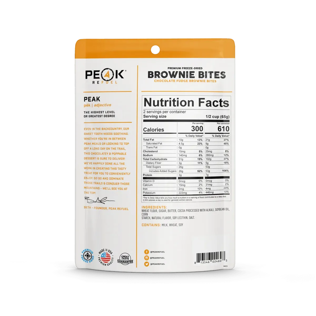 Peak Refuel | Chocolate Fudge Brownie Bites
