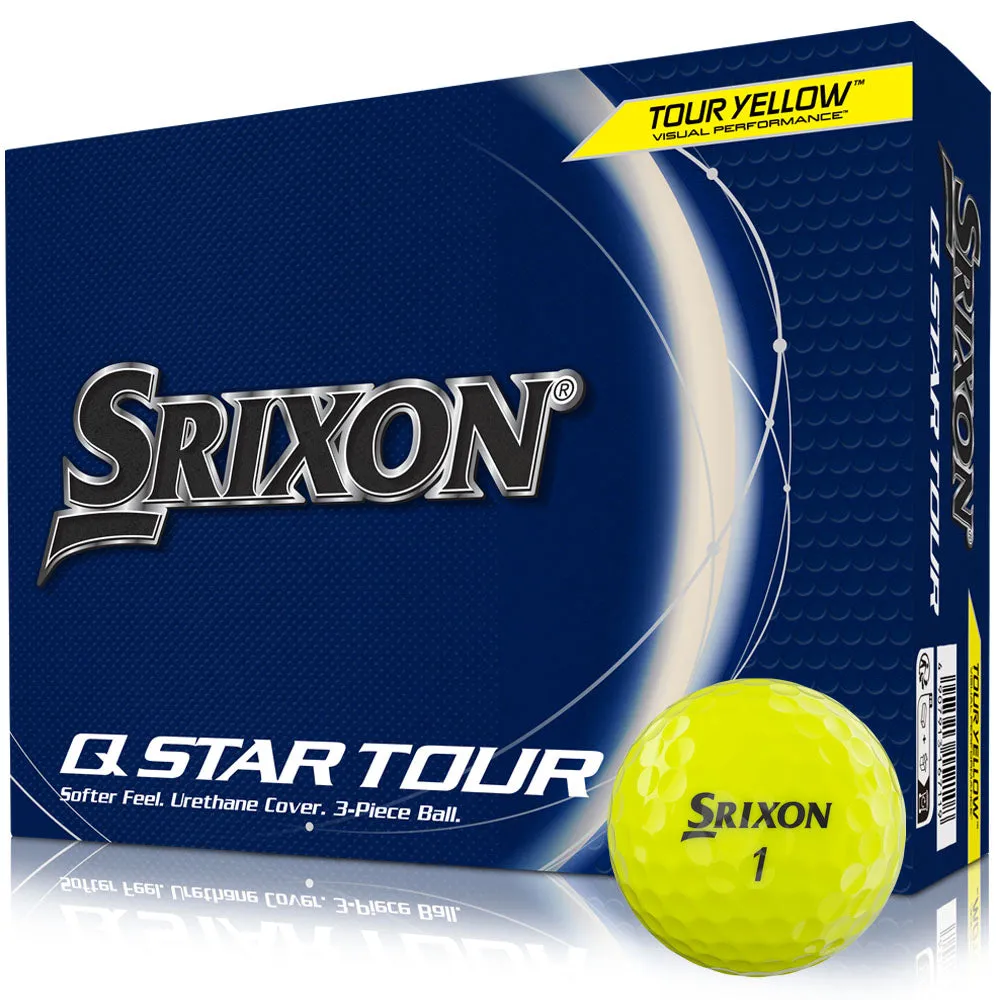 Q-STAR Tour Golf Balls - Tour Yellow - 12 Pack