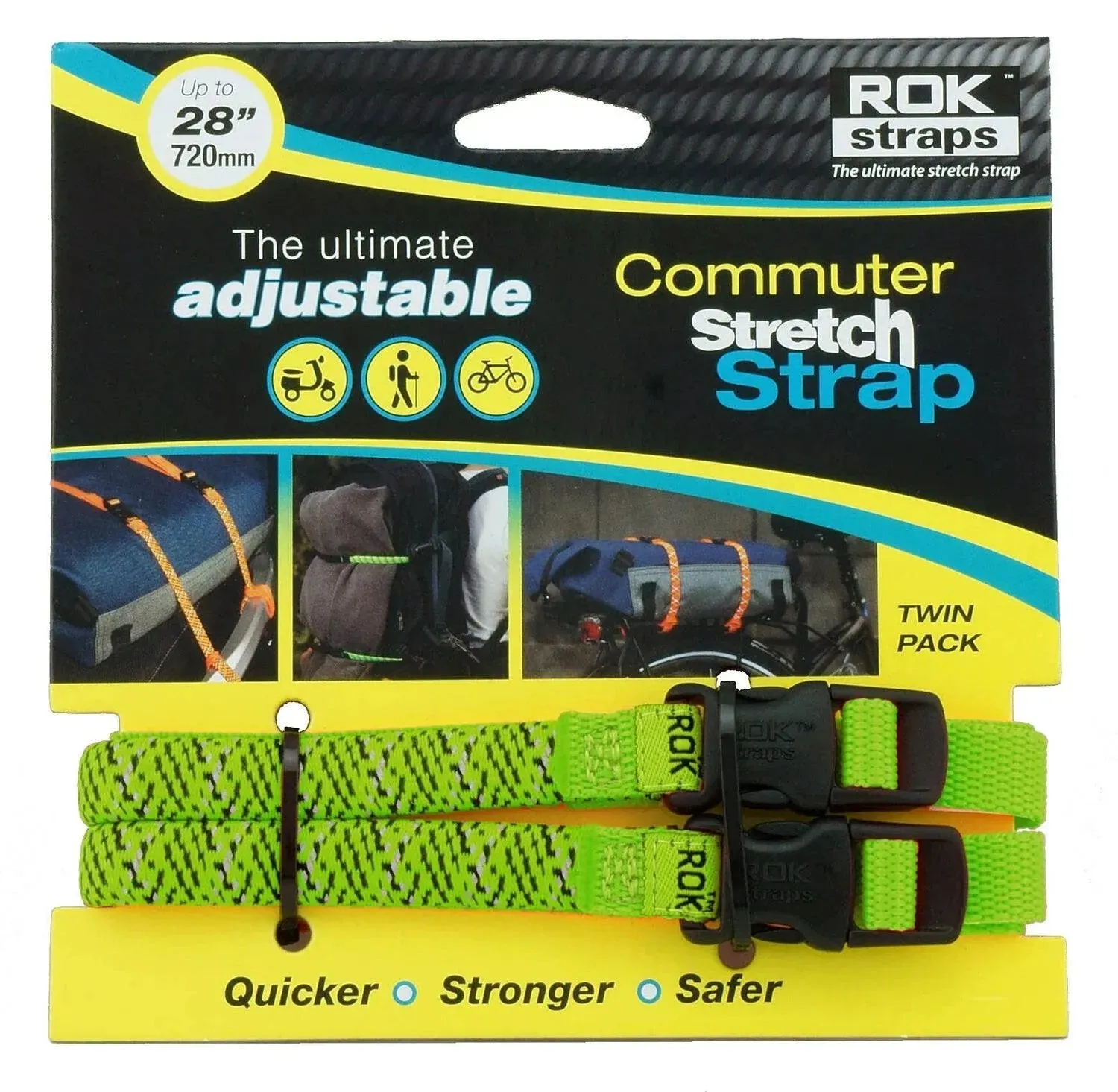 ROK Straps | Commuter Stretch Strap Reflective
