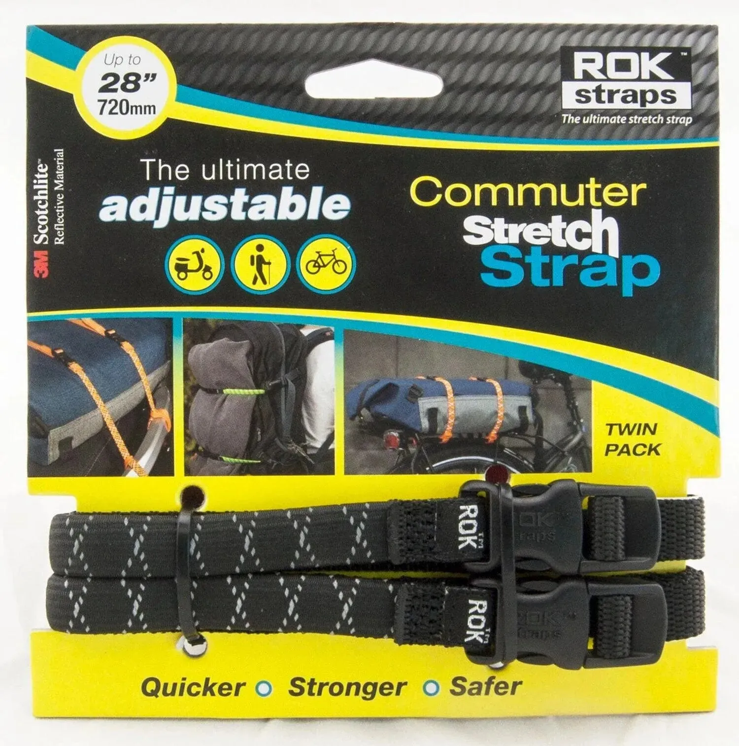 ROK Straps | Commuter Stretch Strap Reflective