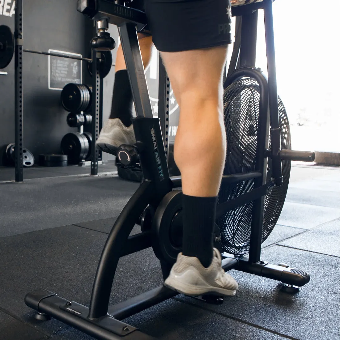 Rubber Gym Flooring Tile - 15mm - Black Smai