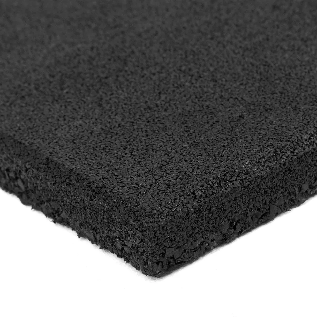 Rubber Gym Flooring Tile - 15mm - Black Smai