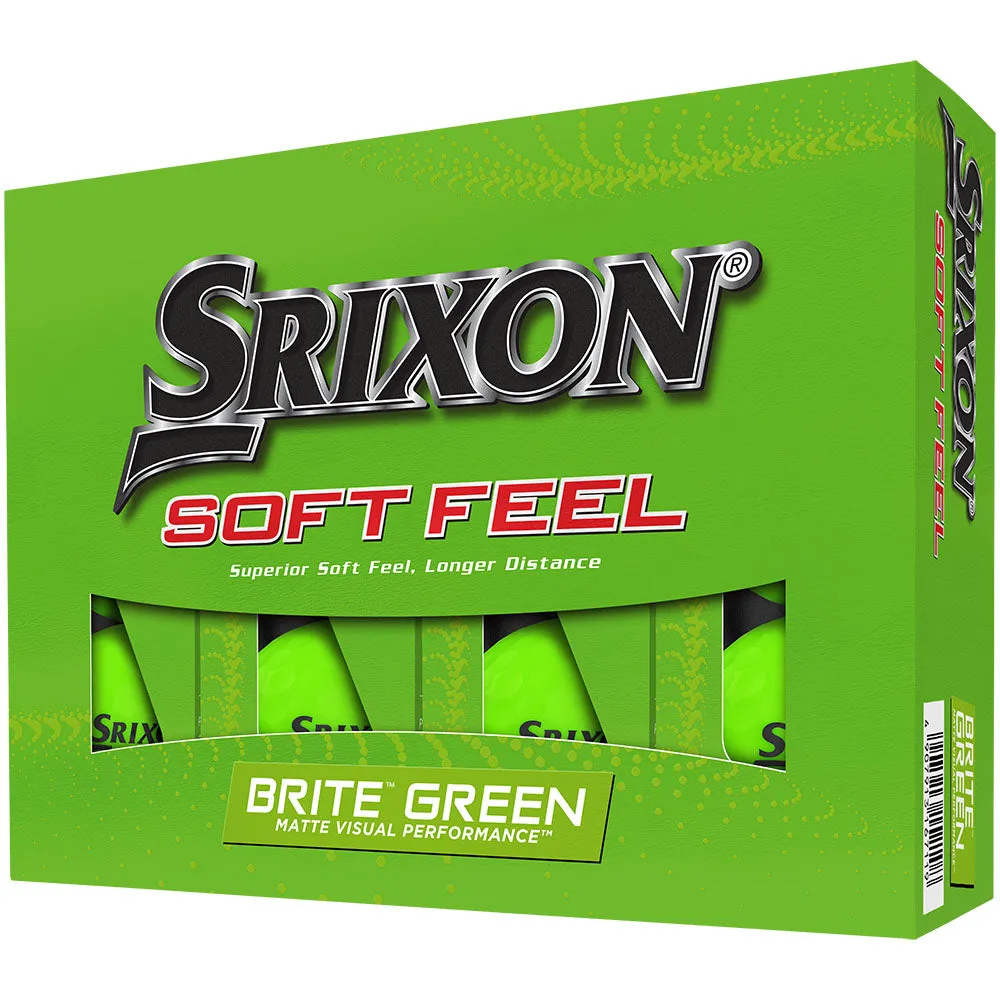Srixon Soft Feel Golf Balls - Brite Green - 12 Pack