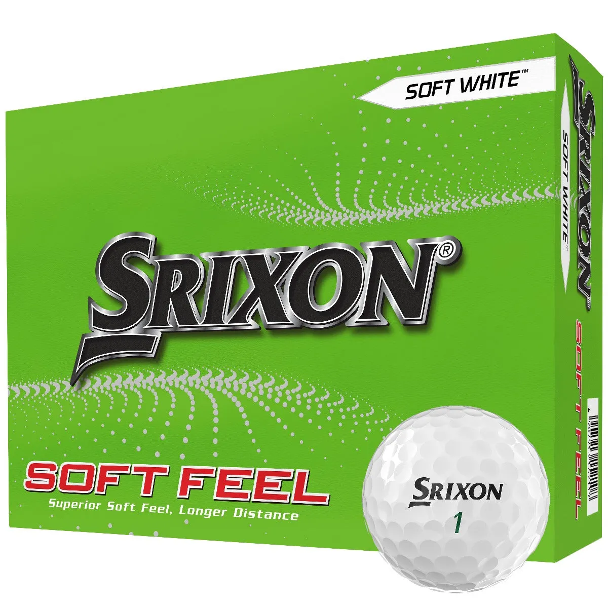Srixon Soft Feel Golf Balls - White - Festive Double Dozen