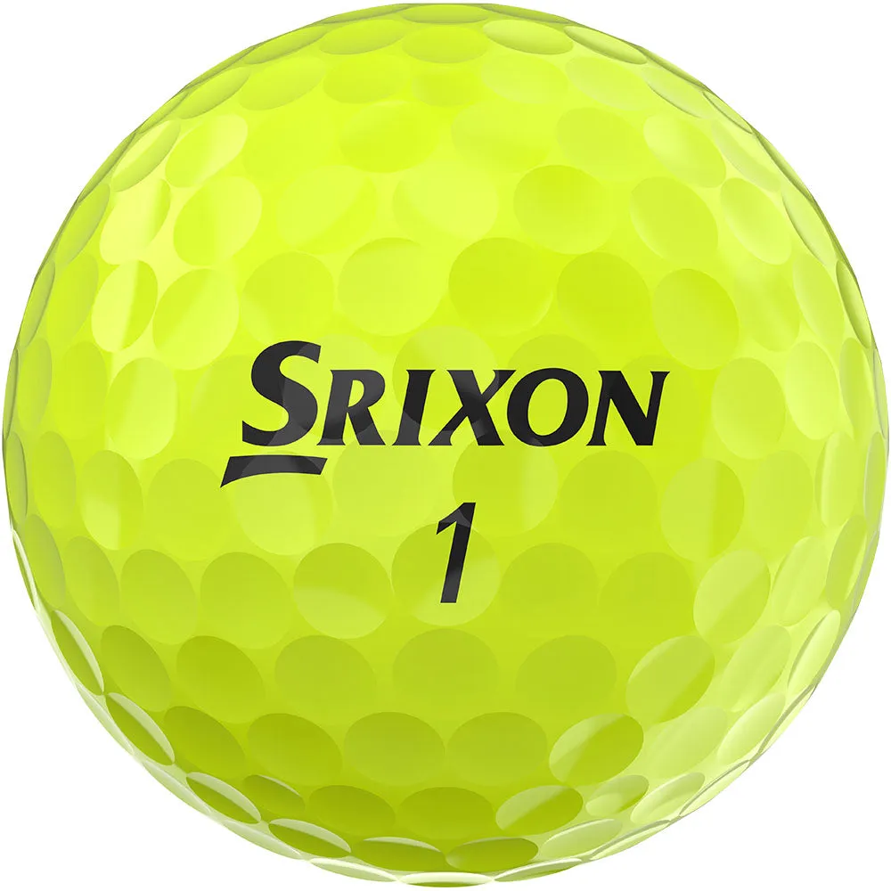 Srixon Soft Feel Golf Balls - Yellow - Festive Double Dozen