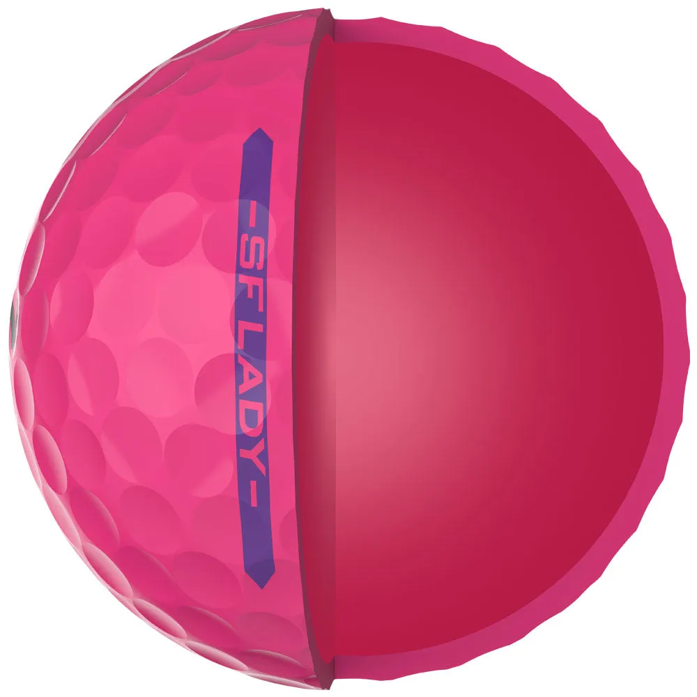 Srixon Soft Feel Ladies Golf Balls - Pink - 12 Pack