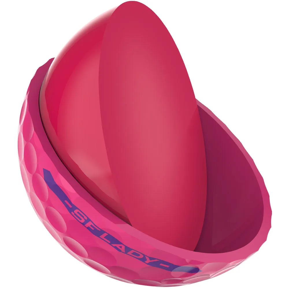 Srixon Soft Feel Ladies Golf Balls - Pink - 12 Pack