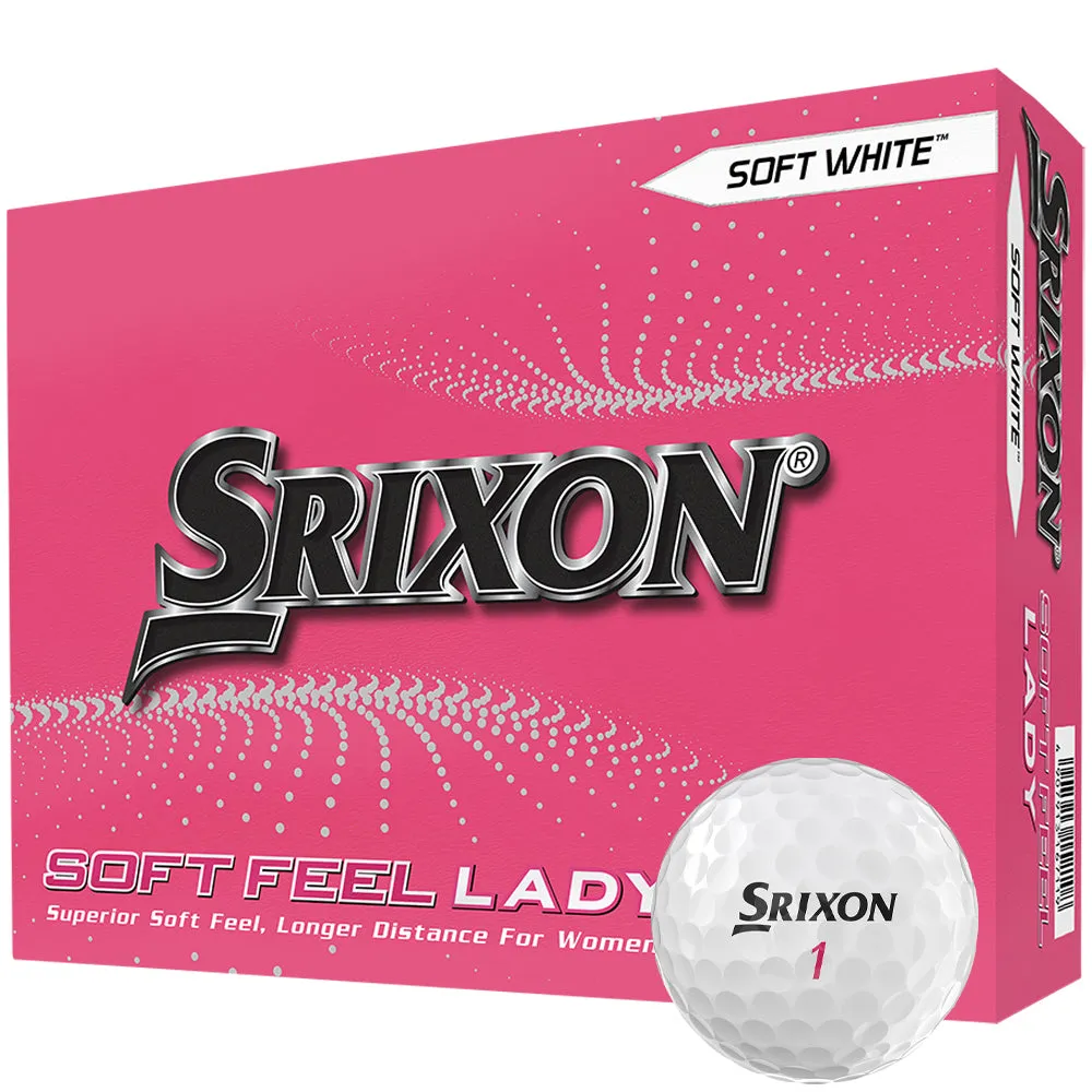 Srixon Soft Feel Lady Golf Balls - Soft White - Double Dozen