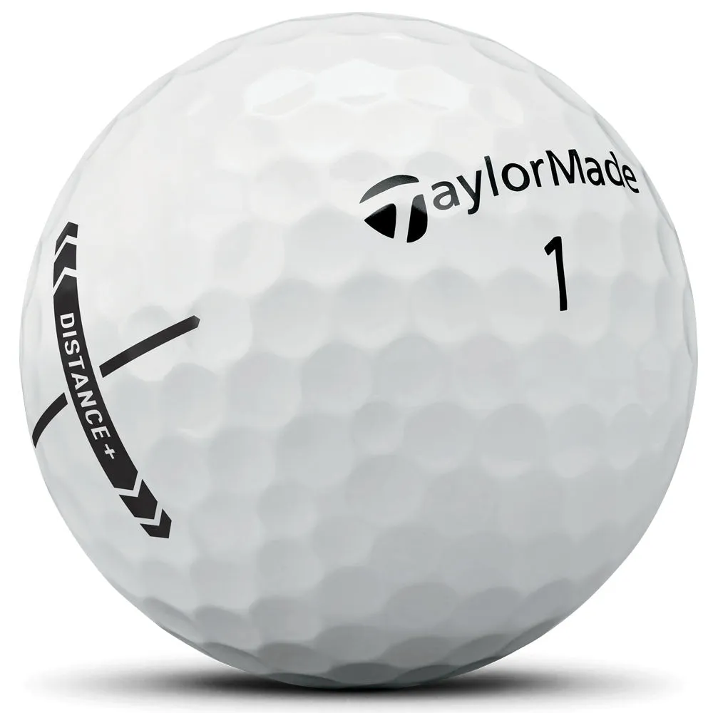 TaylorMade Distance  Golf Balls - White - 12 Pack