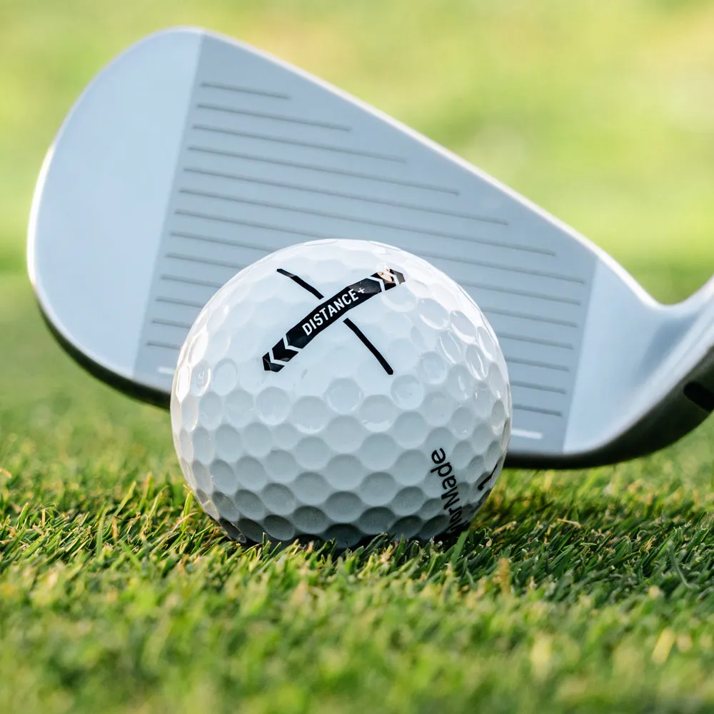 TaylorMade Distance  Golf Balls - White - 12 Pack