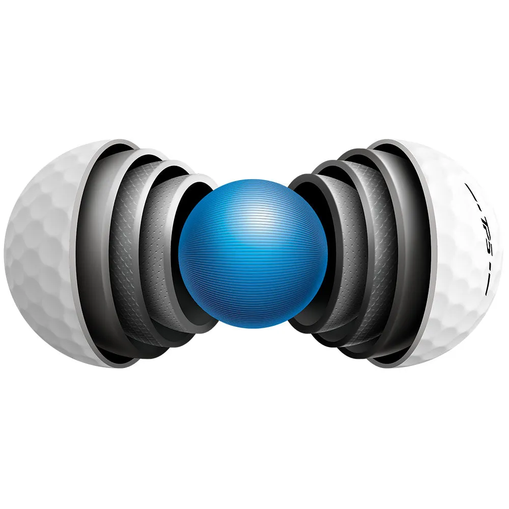 TaylorMade TP5 Golf Balls - White - 12 Pack Personalised Text