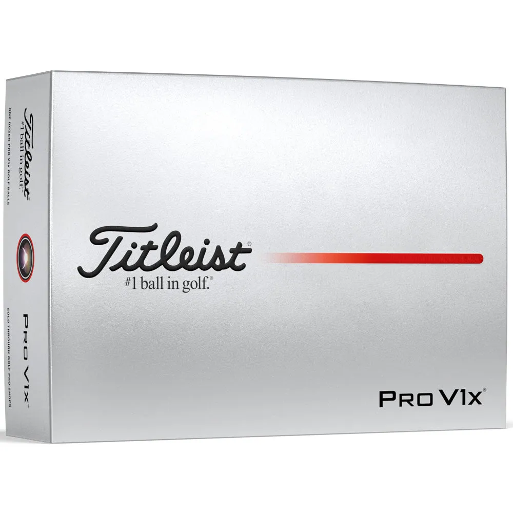 Titleist Pro V1x Golf Balls - White - 12 Pack