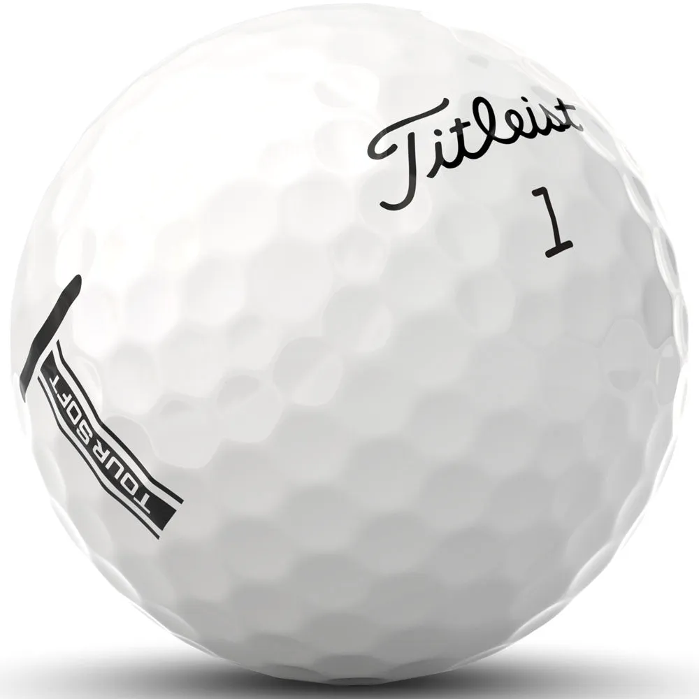 Titleist Tour Soft Golf Balls - White - 3 Ball Sleeve