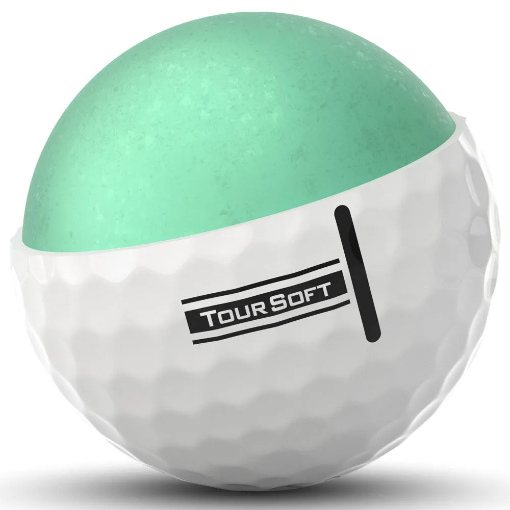 Titleist Tour Soft Golf Balls - White - 3 Ball Sleeve
