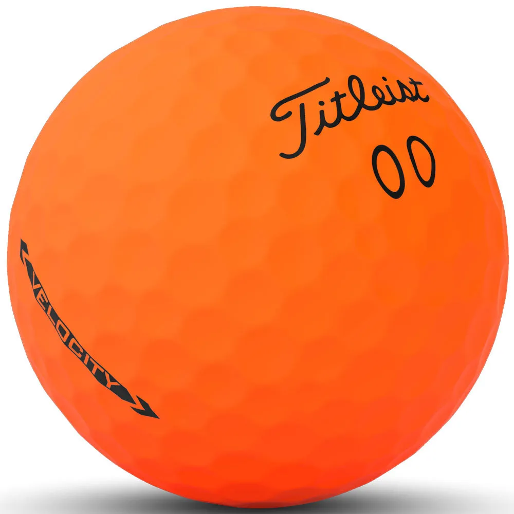Titleist Velocity Golf Balls - Orange - 12 Pack